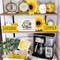 10-Pieces Sunflower Tiered Tray Decor Set - Farmhouse Home Gift